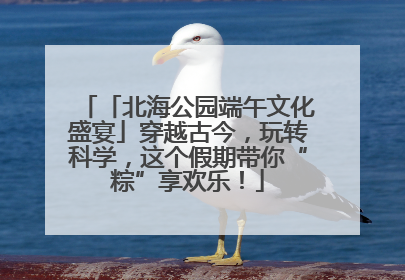 「北海公园端午文化盛宴」穿越古今，玩转科学，这个假期带你“粽”享欢乐！