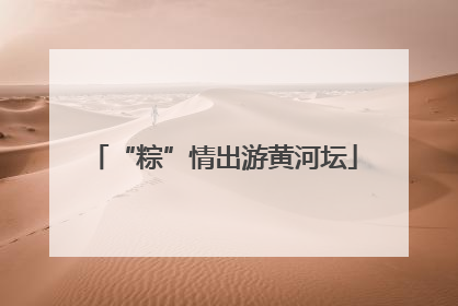 “粽”情出游黄河坛