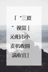 “三夏”视觉｜沁阳市小麦机收圆满收官