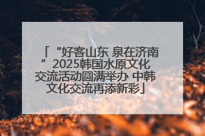 “好客山东 泉在济南”2025韩国水原文化交流活动圆满举办 中韩文化交流再添新彩