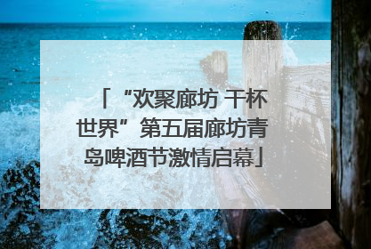 “欢聚廊坊 干杯世界”第五届廊坊青岛啤酒节激情启幕