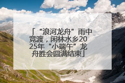 “浪河龙舟”雨中竞渡，闲林水乡2025年“小端午”龙舟胜会圆满结束