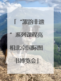 “漯韵非遗”系列课程亮相北京国际图书博览会