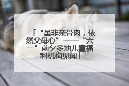 “虽非亲骨肉，依然父母心”——“六一”前夕多地儿童福利机构见闻