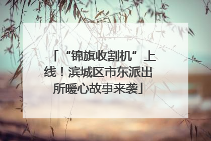“锦旗收割机”上线！滨城区市东派出所暖心故事来袭