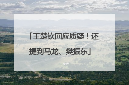 王楚钦回应质疑！还提到马龙、樊振东