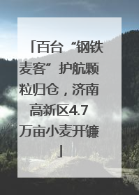 百台“钢铁麦客”护航颗粒归仓，济南高新区4.7万亩小麦开镰