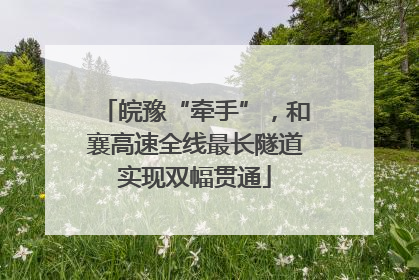 皖豫“牵手”，和襄高速全线最长隧道实现双幅贯通