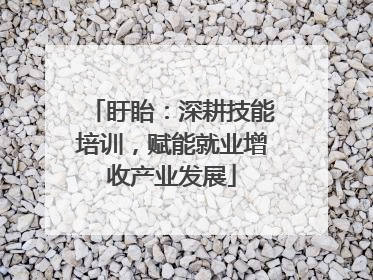 盱眙：深耕技能培训，赋能就业增收产业发展