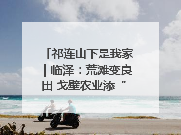 祁连山下是我家｜临泽：荒滩变良田 戈壁农业添“绿”生“金”