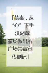 禁毒，从“心”下手――洪湖戴家场派出所广场禁毒宣传侧记