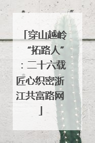 穿山越岭“拓路人”：二十六载匠心织密浙江共富路网