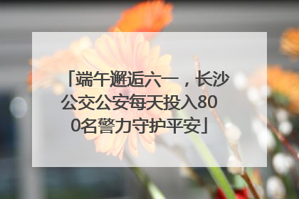 端午邂逅六一，长沙公交公安每天投入800名警力守护平安