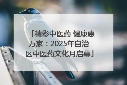 精彩中医药 健康惠万家：2025年自治区中医药文化月启幕