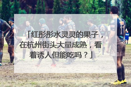 红彤彤水灵灵的果子，在杭州街头大量成熟，看着诱人但能吃吗？