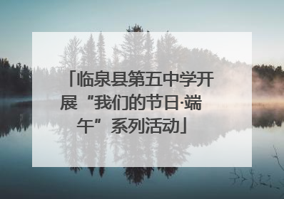 临泉县第五中学开展“我们的节日·端午”系列活动