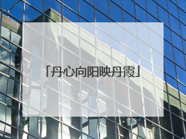 丹心向阳映丹霞