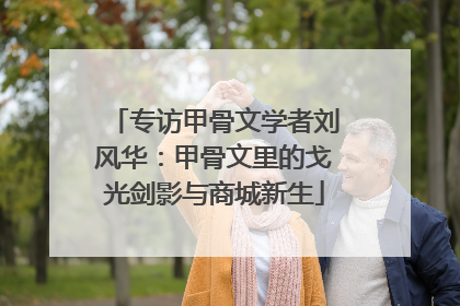 专访甲骨文学者刘风华：甲骨文里的戈光剑影与商城新生