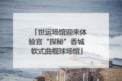 世运场馆迎来体验官“探秘”香城软式曲棍球场馆