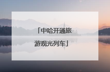 中哈开通旅游观光列车
