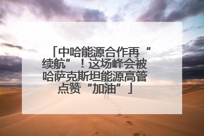 中哈能源合作再“续航”！这场峰会被哈萨克斯坦能源高管点赞“加油”
