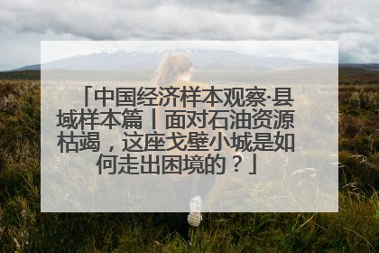 中国经济样本观察·县域样本篇丨面对石油资源枯竭，这座戈壁小城是如何走出困境的？