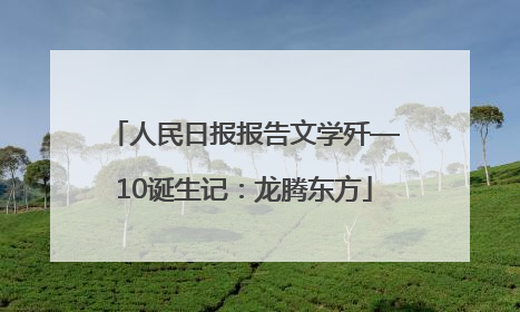 人民日报报告文学歼—10诞生记：龙腾东方