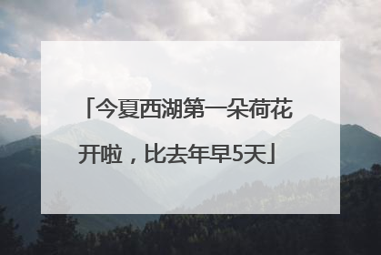 今夏西湖第一朵荷花开啦，比去年早5天