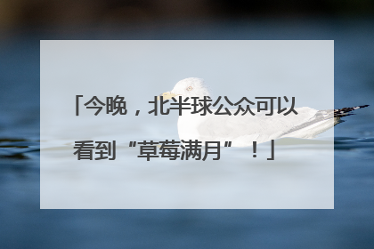 今晚，北半球公众可以看到“草莓满月”！