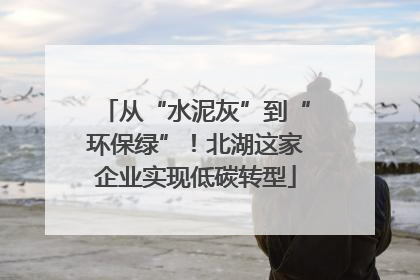 从“水泥灰”到“环保绿”！北湖这家企业实现低碳转型