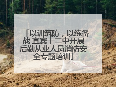 以训筑防，以练备战 宜宾十二中开展后勤从业人员消防安全专题培训