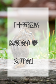 十五运桥牌预赛在泰安开赛