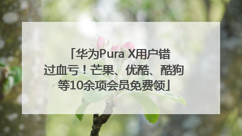 华为Pura X用户错过血亏！芒果、优酷、酷狗等10余项会员免费领