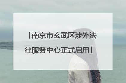 南京市玄武区涉外法律服务中心正式启用
