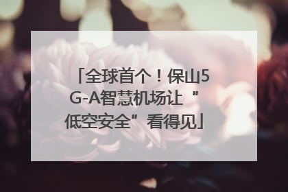 全球首个！保山5G-A智慧机场让“低空安全”看得见
