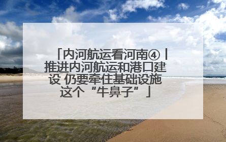 内河航运看河南④丨推进内河航运和港口建设 仍要牵住基础设施这个“牛鼻子”