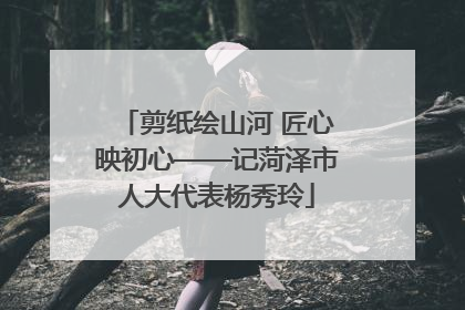 剪纸绘山河 匠心映初心——记菏泽市人大代表杨秀玲