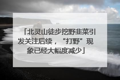 北灵山徒步挖野韭菜引发关注后续，“打野”现象已经大幅度减少