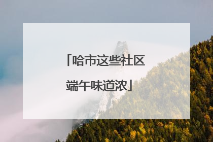 哈市这些社区端午味道浓