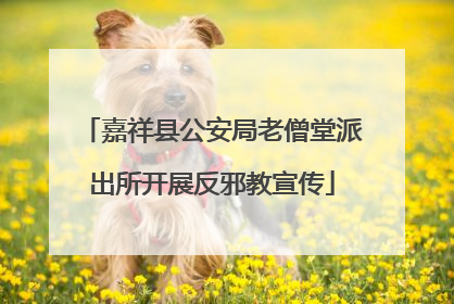 嘉祥县公安局老僧堂派出所开展反邪教宣传