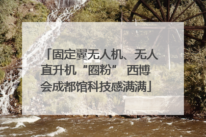 固定翼无人机、无人直升机“圈粉” 西博会成都馆科技感满满