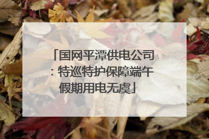 国网平潭供电公司：特巡特护保障端午假期用电无虞