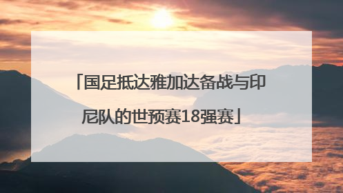国足抵达雅加达备战与印尼队的世预赛18强赛