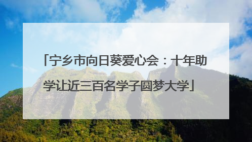 宁乡市向日葵爱心会：十年助学让近三百名学子圆梦大学