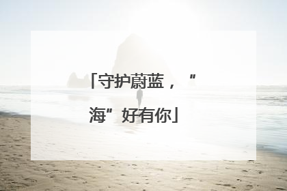 守护蔚蓝，“海”好有你