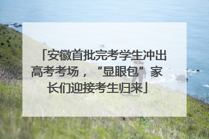 安徽首批完考学生冲出高考考场，“显眼包”家长们迎接考生归来