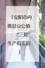 安阳市内黄县豆公镇：“三夏”生产有实招