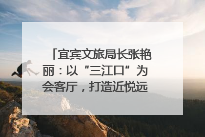 宜宾文旅局长张艳丽：以“三江口”为会客厅，打造近悦远来的国际旅游城市｜文旅局长说