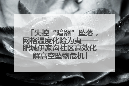 失控“暗器”坠落，网格温度化险为夷——肥城伊家沟社区高效化解高空坠物危机