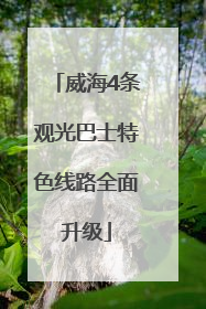 威海4条观光巴士特色线路全面升级